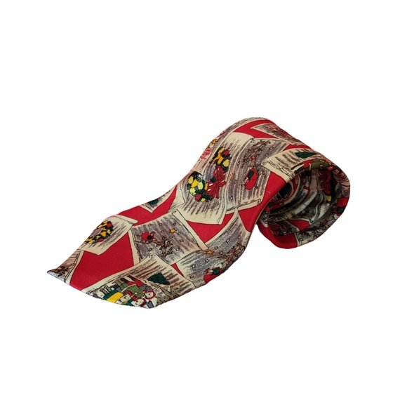 Wembley Christmas Red Silk Tie Photographs and Memories - Picture 4 of 12